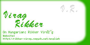 virag rikker business card